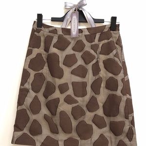 Milly of New York Giraffe Pattern Skirt